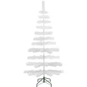 5FT White Christmas Feather Tinsel Tabletop Christmas Tree Xmas Tree 60''