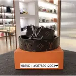 現貨二手 LV 路易威登 雙面老花腰帶 4CM皮帶 男生皮帶 M9821