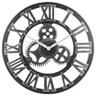 28" Whisper Ticking Silent Wall Clock - Large 3D Retro Rustic Country Decorat...