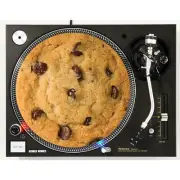 DJ Chocolate Chip Cookie Slipmat Turntable 12" LP Record Player, DJ Audiophile