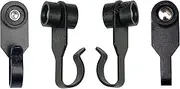 APEX GARDEN Curtain Track Hooks, 36 Pieces Steel Metal Slide Hooks with Wheels for Gazebo, Mosquito Net Screen, Rails and Tracks