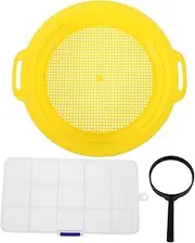 1 Set Gold Panning Supplies Portable Mining Tool with Fine Mesh Sieve Efficient Extraction Pan for Outdoor Prospecting