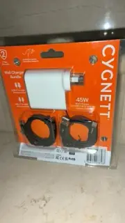 Cygnett USB-A & C 45W Multiport Wall Charger Plus 2 Cables Included - BRAND NEW