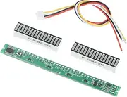 KLKVTGWGZK 32 Level Indicator VU Meter Audio Level Meter Stereo Amplifier Adjustable Light Speed Board Module with AGC Mode Tool Parts