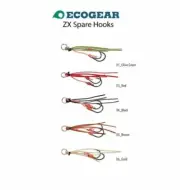 Ecogear ZX Replacement Assist Fishing Hook Size S - Choose Colour BRAND NEW @ eB