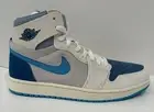Nike Men's Air Jordan 1 High Zoom CMFT 2 Shoes Size 10.5 Blue Grey Sail