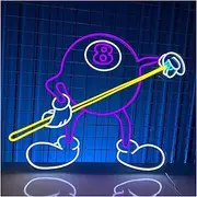 Sign Lamp Neon Sign Billiards Hall Led Lamps Club Shop Business Window Display Decorative For Billiards Lovers Room 45cm(B)