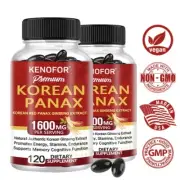 Korean Red Panax Ginseng 1600mg 120 Capsules - Enhanced athletic performance