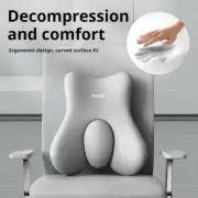 Memory Foam Lumbar Back Cushion Car Office Chair Lumbar Cushion Waist Support