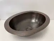 Solid Copper Single Bowl Sink | 100% Copper Hammered Vessel Sink| Heavy Duty