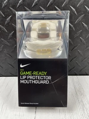 New Nike Football White Game Ready Lip Protector Mouthguard