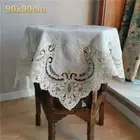 Euro Cotton And Linen Fabric Lace Embroidery Retro Tablecloth Small Table Cloth