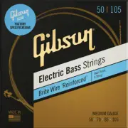 Gibson Brite Wire Bass Guitar Strings Short Scale Medium 50-105 - SBG-SSM