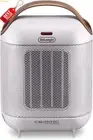 DeLonghi Capsule 1800W Ceramic Fan Heater Mini Desk Heater Ivory White Portable