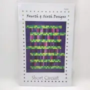 Fourth & Sixth Designs Short Circuit Quilt Pattern Wall Hanging Pieced 4 Sizes
