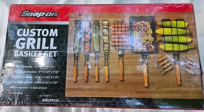 Snap On Tools Custom BBQ Grill Basket Set (NEW!)