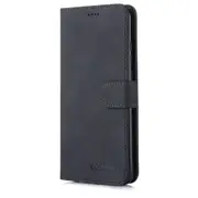 For Huawei P Smart+ 2019 Diaobaolee Pure Fresh Texture Horizontal Flip Leather Case, with Holder & Card Slot & Wallet & Photo Frame(Black)