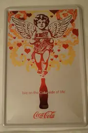 RETRO STYLE TIN SIGN - Coca-Cola - Live on the Coke side of life.