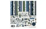 Carta Bella Paper WELCOME WINTER 12x12 Scrapbook Cardstock Collection Kit