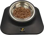 Slanted Dog Bowl,Neck Guard Pet Feeder | Tilted Pet Feeder with Deep Curved Slots for Cats and Dogs of All Breeds and Sizes
