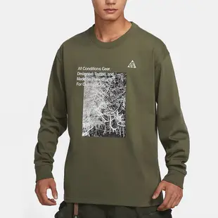 【NIKE】AS M NRG ACG TEE LS FOREST 男 長袖上衣 綠色-FN7319222