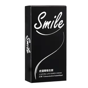 SMILE史邁爾 三合一特別款衛生套保險套12入/盒-快速到貨