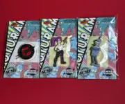 Futurama Pins Bender, Leela, Planet Express Logo Limited Edition Gold Variants