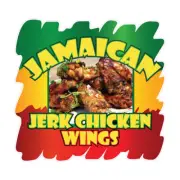 Food Truck Decals Jamaican Jerk Chicken Wings Concession Concession Sign Brown