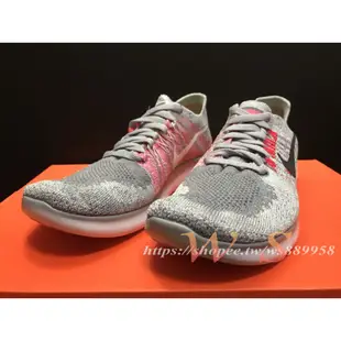 【WS】Nike Free RN Flyknit 2017 灰 編織 透氣慢跑鞋 女 881974-001 US3.5Y