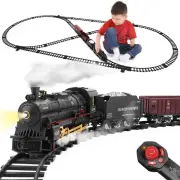 Train Set with Remote Control,Electric Train Track Around Christmas Tree W/Ca...