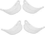 [OHPHCALL] 2 Pair Crystal Elf Ear Clips Reusable Silicone Earring Cuffs for Women Girls No Adhesive Pain Ear Hooks Dainty Earring Accessories for Party Wedding Cosplay