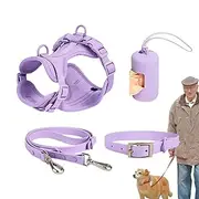 Dog Lift Harness - No Pull Harness, Medium Dog Harness, Lead Set Harness | Safe Dog Collar, Fashionable Daily Dog Lead Set, Comfortable Pet Harness for Walking, 11.81x11.81x15.75 Inches