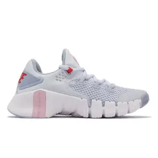 【NIKE 耐吉】訓練鞋 Wmns Free Metcon 4 女鞋 淺藍 粉 復古 經典 健身 運動鞋(CZ0596-003)