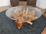 Stump | Reclaimed Teak Coffee Table - Round, H44CM