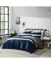 Nautica Heathered Block Lightweight Bed Set