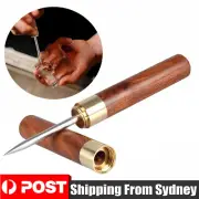 9" Stainless Steel Ice Pick with Wooden Handle and Sheath Kitchen Tool
