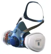 2 x Half Face Maxisafe Mask Respirator Breathing - Medium -Tradies Painters