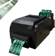 Satin Ribbon Printer Machine, 4 Row Thermal Ribbon Hot Foil Stamping Printing Machine, 12-20Mm Width, 150Mm/s, Supports 50+ Languages for Gift Ribbons, Color Ribbons Decoration