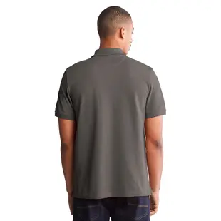 Timberland 男款岩灰色有機棉MILLERS RIVER短袖POLO衫|A62T5033