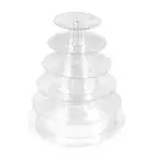 Round 6 Tier Macaron Tower Cake Stand Cupcake Macaroons Display Rack Holder5265