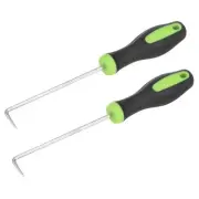2Pcs 90 Degree Pick Hook 6.69" Puller Remover Removal Tool for Oil Seal/O-rings