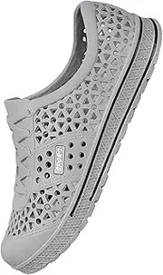 [Vaveren] Classic Clogs Platform Sandals Trendy AntiSlip Lightweight Slides Beach Sandals Closed Toe Sandals for Travel Bathroom Street