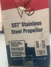 New 176618 Johnson Evinrude OMC Stainless Counter Rotating Propeller 14.75 x 19