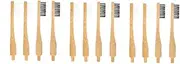 Healeved 3sets Replacement Toothbrush Heads u Shape Toothbrush Heads Wooden 4pcs*3