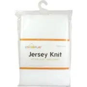 Case of 6 Coverplay Jersey Knit Fitted Play Yard Sheet, 100% Cotton, White LB19