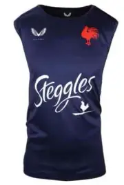 Sydney Roosters NRL Mens Navy Training Singlet Sizes S-4XL BNWT