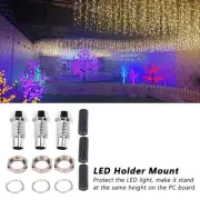 20Pcs 3mm Diode Lamp Holder Concave Brass Light‑Emitting Mount Industrial