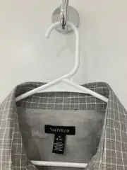 Van Heusen long sleeve grey button down Shirt men's medium 15-15.5 NEW NWT