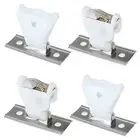 Bamboo Curtain Cord Lock Set 2Pcs Bamboo Curtain Window Pulley and Lock Catch