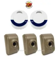 Dakota Alert DCMA-4000 2 Receiver 3 Wireless Motion Sensor Driveway Alarm System